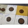 Image 4 : Nine Assorted United States Wheat Pennies Including 1909 VDB!
