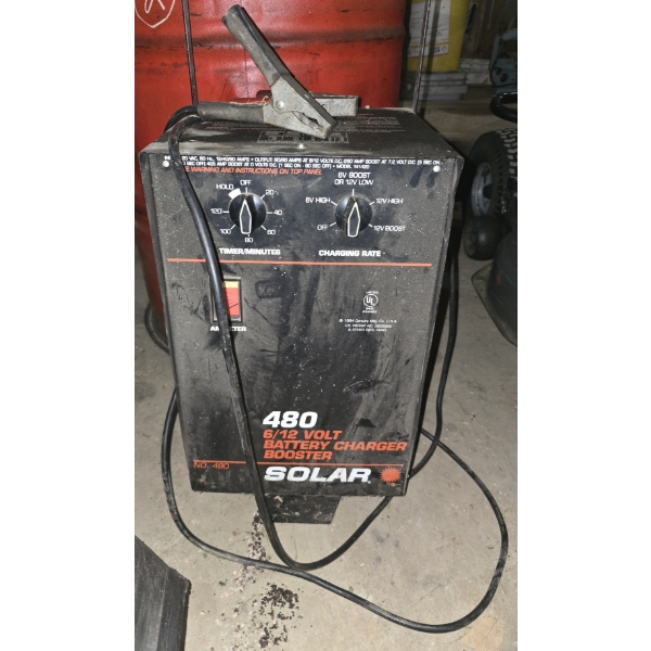 Solar Brand Battery Charger - Currently in Use
