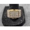 Image 4 : Classic Men's 10K Diamond Statement Ring (6.4g)