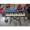 Image 1 : Yamaha PSR-77 Electronic Keyboard with Stand & Microphone Stand, Microphones with Cords