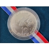 Image 2 : U.S. Korean War Uncirculated 90% Silver Commemorative One Dollar Coin With Box & CoA