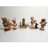 Image 4 : Lot of 5 Collectible Hummel Goebel Porcelain Figurines in Great Condition
