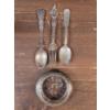 Image 3 : Flatware: Silverplate 194.2g TW, Sterling 75.6g TW - Sterling Rim Bowl 173.2g TW and more