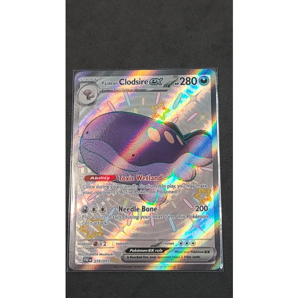 2024 Paldean Clodsire EX 219/091 Holo Pokémon Trading Card
