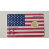Image 1 : 2026 Liberia $12 1/1000 Troy Oz .9999 Gold Coin In Benjamin Franklin American Flag COA Card
