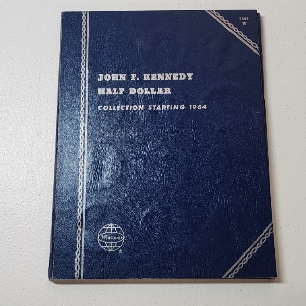 Kennedy Half Dollar Coin Collection Book: Including (2) 1964 90% Silver, (5) 40% Silver / FV: $14.50