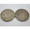 Image 3 : Two 90% Silver United States Franklin Half Dollars ~ 1959-D & 1963-D ~ $1.00 Face Value