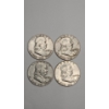 Image 1 : (4) United States Franklin 90% Silver Half Dollars - Face Value: $2.00