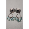 Image 1 : (2) Pairs Of Sterling Silver Southwestern & Native Style Earrings - Total Weight: 13.5g