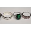 Image 3 : (5) Women's Sterling Silver Rings (Size 9) & One Men's Sterling Band Ring (Size 10.5) - TW: 16.7g