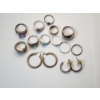 Image 3 : Assorted Sterling Silver Rings and Earrings Total Weight 53.5g Sizes 4-10