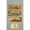 Image 5 : (3) 24K Gold Foil Banknotes w/ COA - Donald Trump, Joker & Lucy
