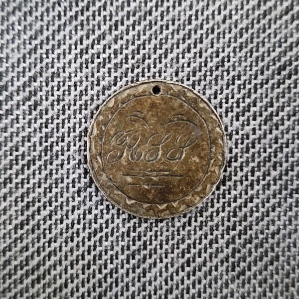 United States 90% Silver Barber Dime Love Token Ft. Initials R.L.P. ~ Rare & Historic Coin!
