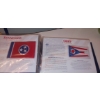 Image 3 : Group Of Collectible State Flags As Shown - Each Mounted In Sleeve