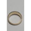 Image 5 : Men's 14K Yellow Gold Channel Set Ring With Diamonds - Size 9 - Weight: 8.2g