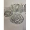 Image 2 : Fostoria Glassware Collection - 2 Cups - Plate - Bowl - Dish with Lid
