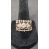 Image 1 : Women's 14K Gold Art Deco Ring With Diamonds - Size 9 - Weight: 9.1g