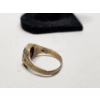 Image 2 : Beautiful 10K Yellow Gold Ring with Ruby Colored Stone - Size 8.5 - TW: 5.4g