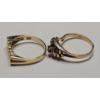 Image 4 : (2) 10K Yellow Gold Women's Rings -"Dianne" & Red And Diamond Ruby Ring - Size 7 -Total Weight: 3.9g