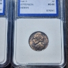 Image 4 : Three U.S. IGS Graded Coins - Presidential Dollar, Jefferson Nickels - See Description & Photos! 