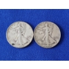 Image 1 : 2 - 90% Silver Walking Liberty Half Dollars FV: $1.00
