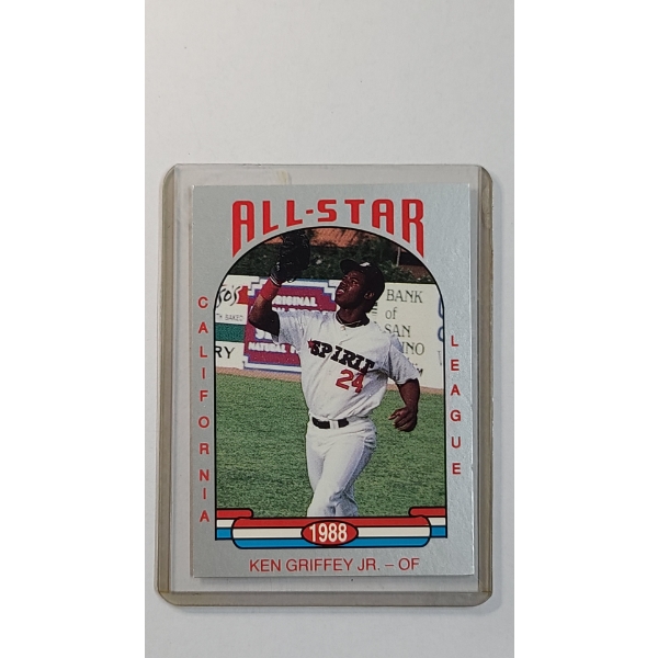 1988 California League All-Stars Ken Griffey Jr. #26 Minor League Pre-Rookie Baseball Card