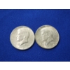 Image 1 : x2 90% Silver 1964 Kennedy Half Dollars - Face Value: $1.00