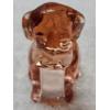 Image 1 : Degenhart Vintage Uranium Glass Dog Figurine - Rose - UV Reactive!!!