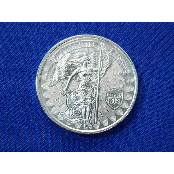 Unity, Liberty, Sword, & Snake 1 Troy oz .999 Fine Silver Round - Mint Condition