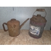 Image 1 : Vintage One & Two Quart Oil Cans