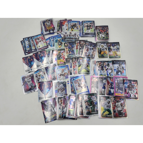 Large Lot of Assorted 2024 Football Trading Cards Including Topps, Panini, Rookie Cards, & More!