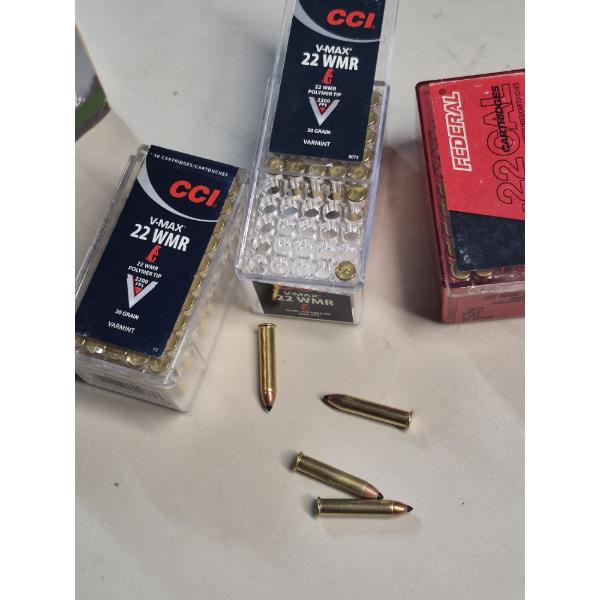 AMMO - 22 CALIBER - WMR VARMINT ROUNDS - MIX>> 50Gr / 30Gr - SEE PICS