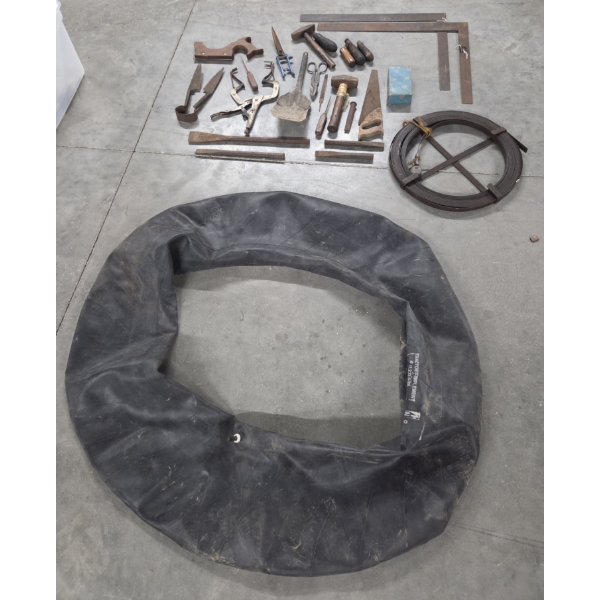 Interesting Vintage Hand Tool Collection Includes Saws, Chisels, Tractor Tire Tube & More!
