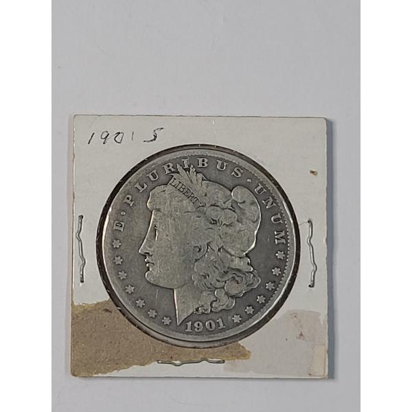 Semi-Key Date 1901-S United States 90% Silver Morgan Dollar - Lower Mintage Of 2,284,000 
