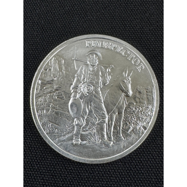 Rare Prospector .999 One Troy Ounce Fine Silver - Mint Condition