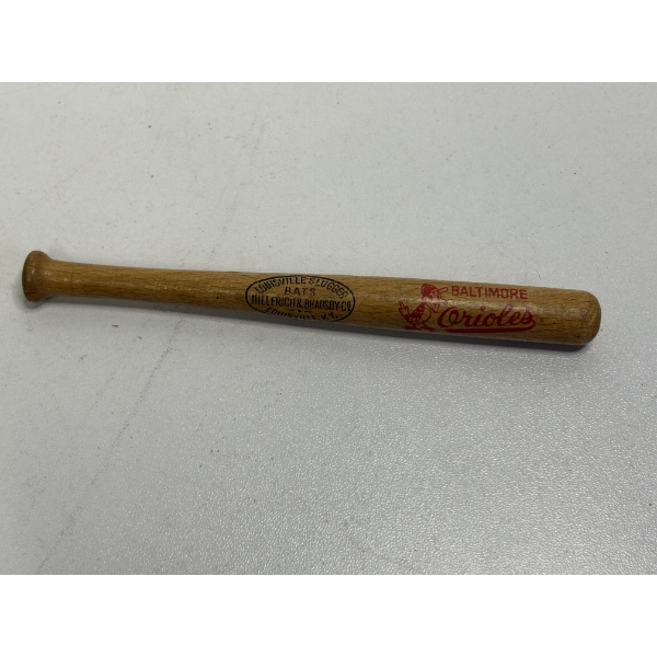 Louisville Slugger Mini Bat - Baltimore Orioles - Hillerich & Bhadsby Co. - 4.5 inches