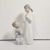 Image 1 : IMMACULATE!!! Lladró Teaching To Pray Porcelain Figurine, 4779, 8.75x4.75"
