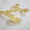 Image 6 : Vintage Baby Teether & Spoon With Russian Made Carved Birch Root Box Bought From 1933 World's Fair