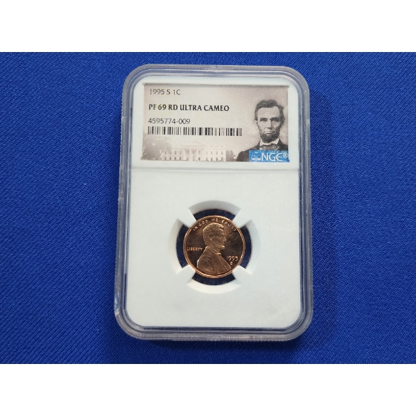 1995-S Lincoln Memorial Cent NGC Graded PF 69 RD ULTRA CAMEO
