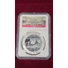 Image 2 : 2014 China NGC PF 70 Ultra Cameo 1 Oz .999 Fine Silver Panda - Smithsonian Institution W/ COA 