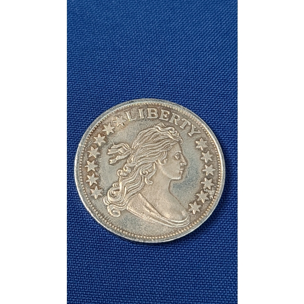 Liberty Draped Bust Design 1 Troy Ounce 999 Fine Silver Round