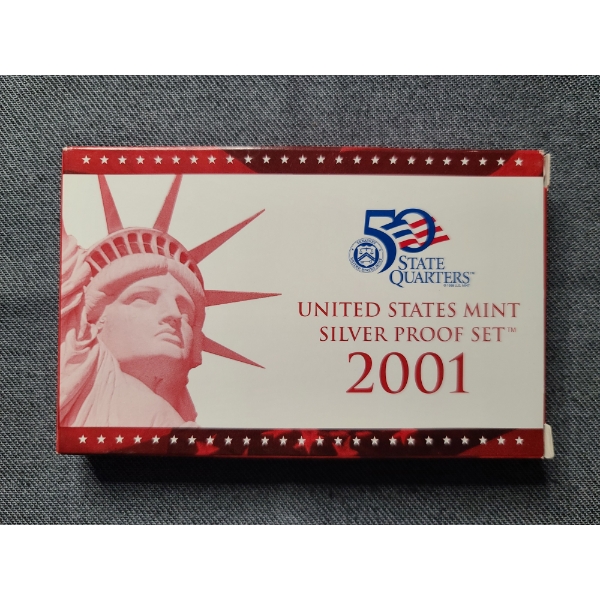 2001 United States Mint Silver Proof Set 