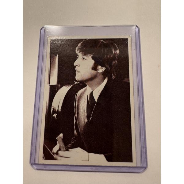 RARE 1964 Topps The Beatles JOHN LENNON Trading Card In Protective Holder - Mint Condition