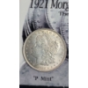Image 3 : 1921 90% Silver Morgan Dollar (3) Mint Mark Set With COA In  The American Heritage Mint Display