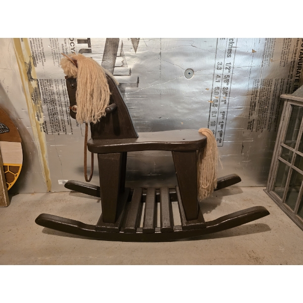 Wooden Rocking Horse - 26" Tall, 33" Long