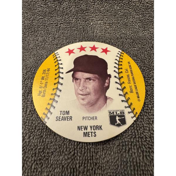 1976 Tom Seaver Isaly's Round Baseball Card - Mint Condition