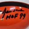 Image 7 : HAND SIGNED Ozzie Newsome 1999 Hall Of Fame Football Player MINI Sized Cleveland Browns Helmet