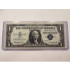 Image 1 : 1957-B United States Washington Silver Certificate $1.00 Bill In Protective Holder - Blue Seal