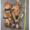 Image 3 : Brand New! Adorable Festive 3 Piece Scarecrow Decor & Wood Pumpkin Sign 