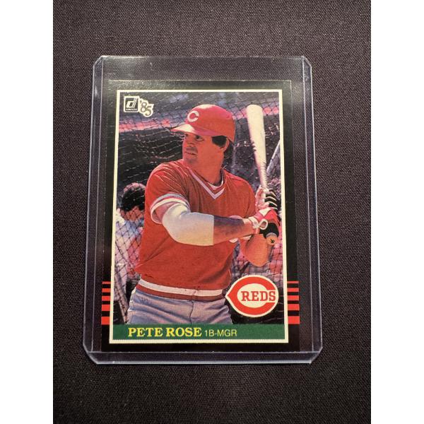 1985 Donruss Pete Rose Cincinnati Reds Baseball Card - Excellent Card
